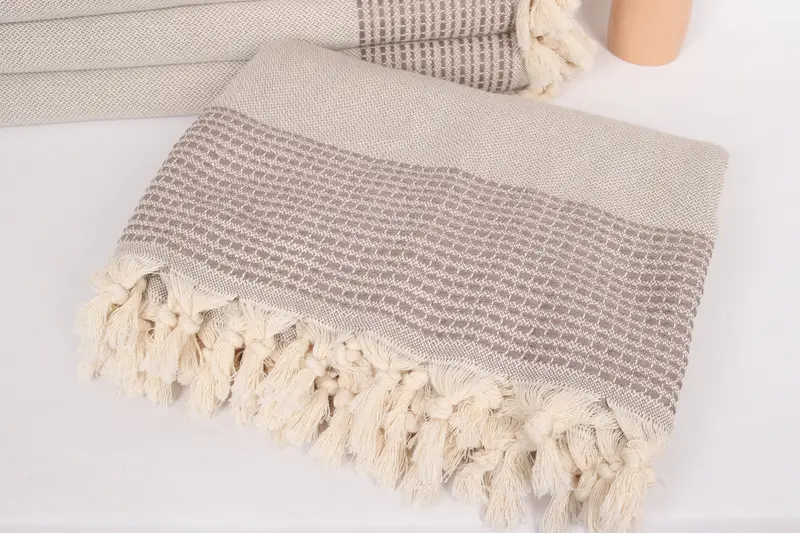 Custom Gifts, Turkish Blanket, Christmas Tablecloth, 96x92 Cotton Striped Towel, Housewarming Gift, Bachelorette Gifts, Custom Shower Curtain - 5