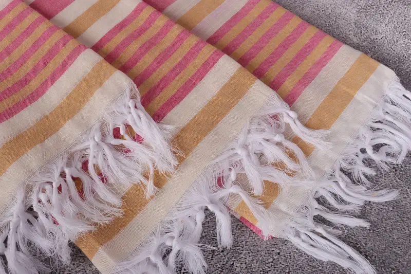 68x40 Cotton Striped Towel, Personalized Gift, Fouta towel, Beach Towel Monogram, Bridesmaid Proposal Gift, Spa Gift Towel, Custom Wedding Gift - 5