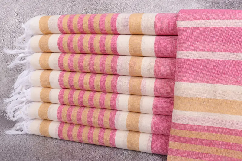 68x40 Cotton Striped Towel, Personalized Gift, Fouta towel, Beach Towel Monogram, Bridesmaid Proposal Gift, Spa Gift Towel, Custom Wedding Gift - 1