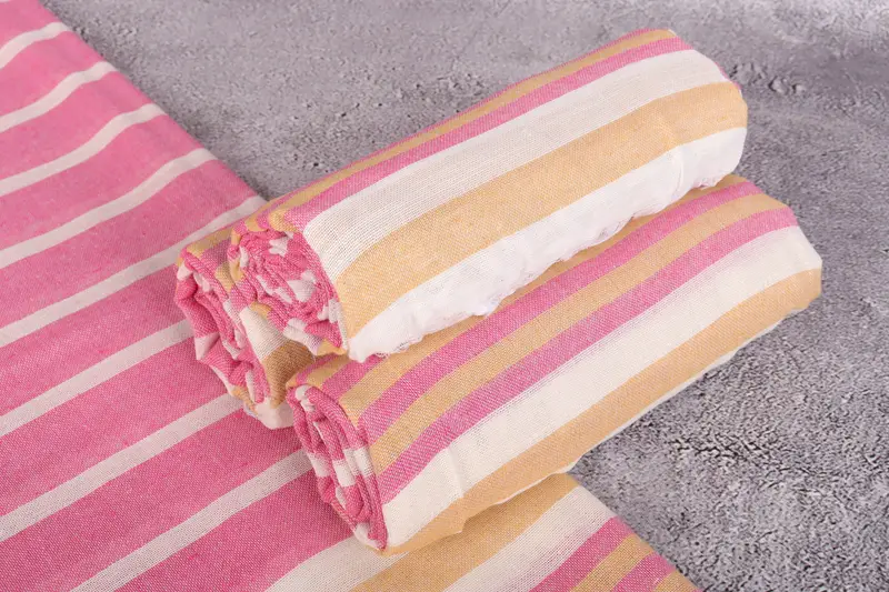 68x40 Cotton Striped Towel, Personalized Gift, Fouta towel, Beach Towel Monogram, Bridesmaid Proposal Gift, Spa Gift Towel, Custom Wedding Gift - 7