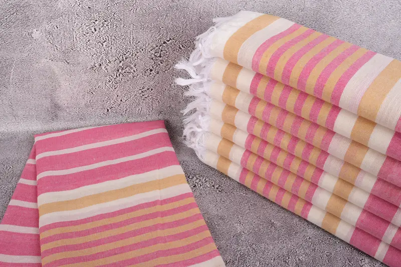 68x40 Cotton Striped Towel, Personalized Gift, Fouta towel, Beach Towel Monogram, Bridesmaid Proposal Gift, Spa Gift Towel, Custom Wedding Gift - 2