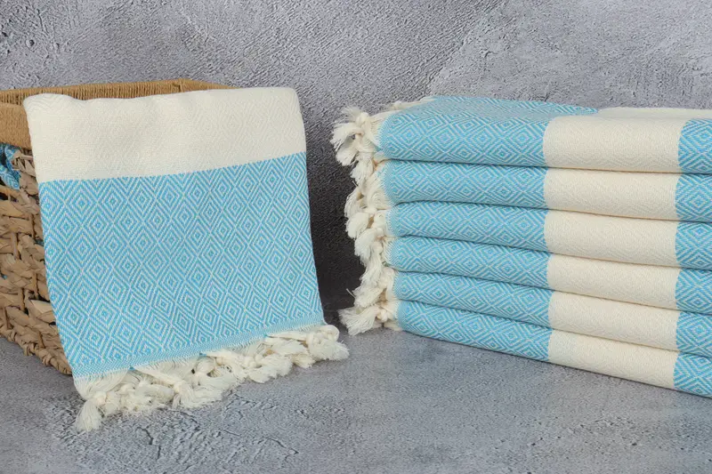 70x40 Cotton Diamond Towel, Lightweight towel, Personalized Beach Towel, Best Friend Christmas Gift, Gift For Her, Spa Towel, Bachelor Party Favors - 3