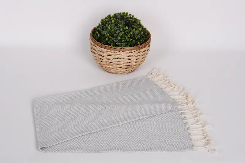 Özel el havlu, küçük banyo havlu, gelin için düğün hediyesi, düğün hediyesi, nakış havlusu, nedime havlu, 40x20 pamuklu chevron havlu - 4