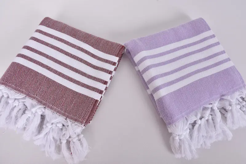 Monogram Hand Towel, Home Decor Gifts, Personalized Gift, Gift Towel, 40x20 Cotton Zig zag Towel, Wedding Gift, Embroidery Towel, Travel Towel - 5