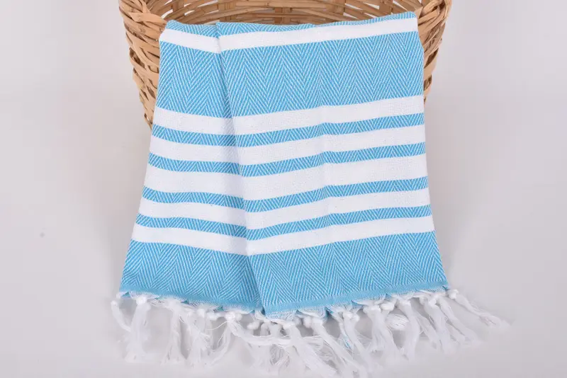 Monogram Hand Towel, Home Decor Gifts, Personalized Gift, Gift Towel, 40x20 Cotton Zig zag Towel, Wedding Gift, Embroidery Towel, Travel Towel - 4