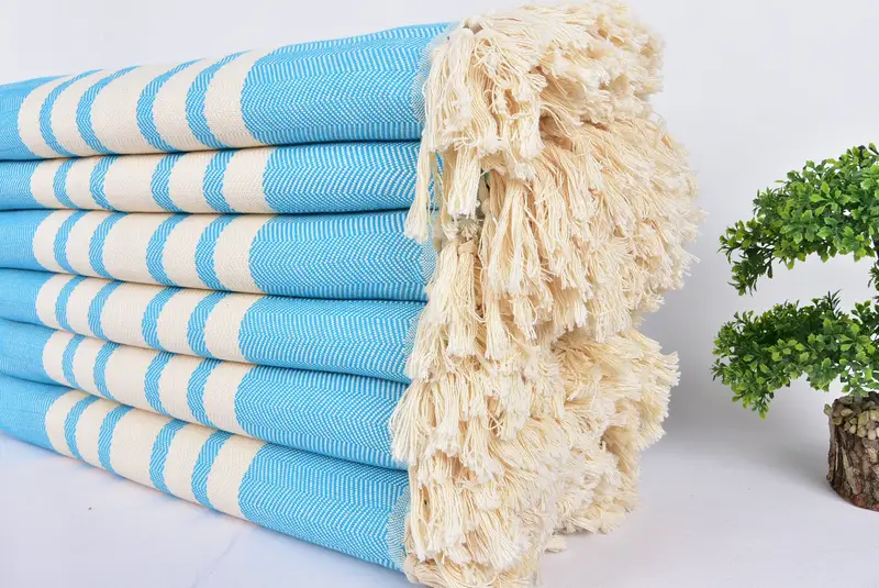 96x80 Cotton Herringbone Towel, Gift Boxes, Personalized Blanket, Bachelorette Gifts, Extra Large Tablecloth, Housewarming Gift, Beach Wedding Favor - 3