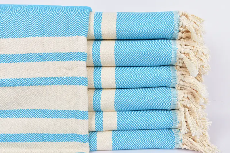 96x80 Cotton Herringbone Towel, Gift Boxes, Personalized Blanket, Bachelorette Gifts, Extra Large Tablecloth, Housewarming Gift, Beach Wedding Favor - 1