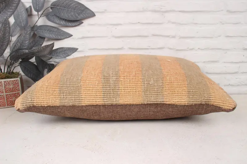Gift Pillow, Cushion Case, 16x24 Beige Cushion, Interior Designer Pillow, Chair Pillow, Cozy Throw Pillow, Pillow for Couch, Floor Pillow - 5