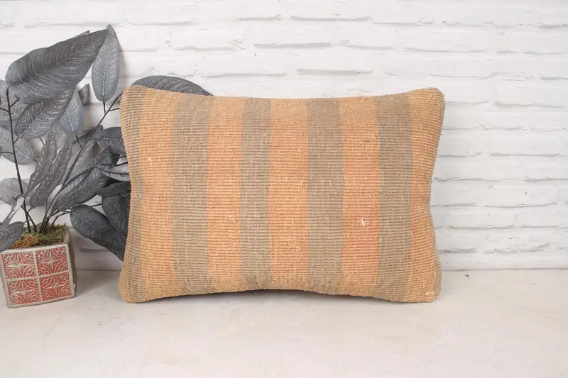 Gift Pillow, Cushion Case, 16x24 Beige Cushion, Interior Designer Pillow, Chair Pillow, Cozy Throw Pillow, Pillow for Couch, Floor Pillow - 1