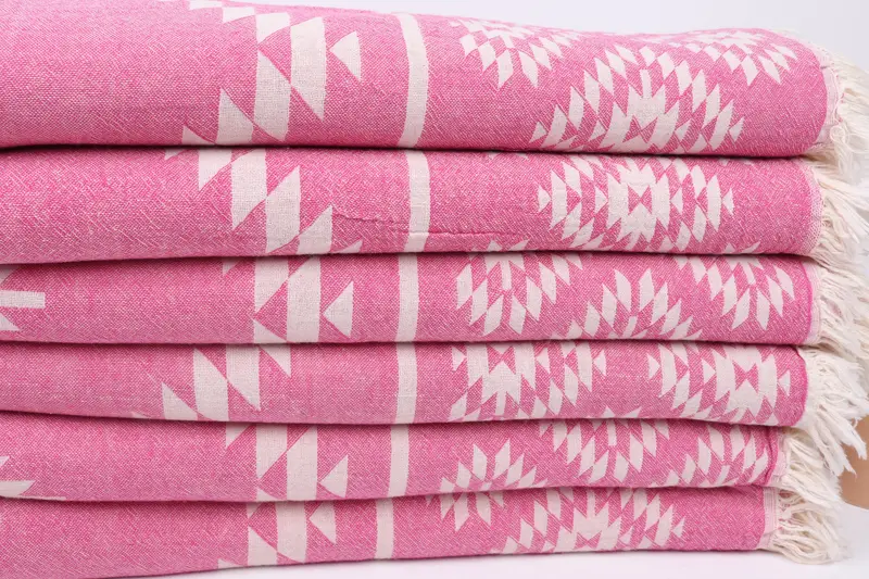 Bachelorette Party Gift, Turkish bath towel, 70x36 Cotton Kilim Towel, Spa Towel, Gym Towel, Housewarming Gift, Bridesmaid Gifts Personalized - 4
