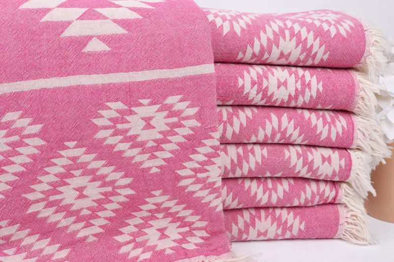 Bachelorette Party Gift, Turkish bath towel, 70x36 Cotton Kilim Towel, Spa Towel, Gym Towel, Housewarming Gift, Bridesmaid Gifts Personalized - 2