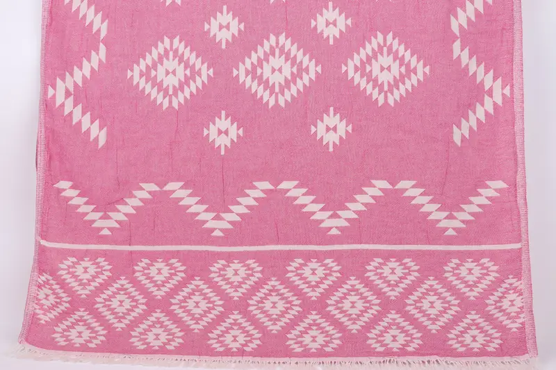 Bachelorette Party Gift, Turkish bath towel, 70x36 Cotton Kilim Towel, Spa Towel, Gym Towel, Housewarming Gift, Bridesmaid Gifts Personalized - 1