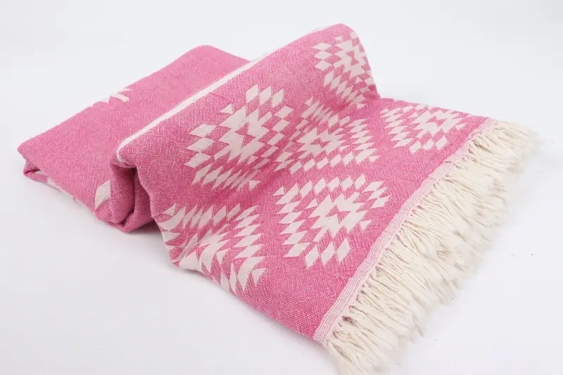 Bachelorette Party Gift, Turkish bath towel, 70x36 Cotton Kilim Towel, Spa Towel, Gym Towel, Housewarming Gift, Bridesmaid Gifts Personalized - 7