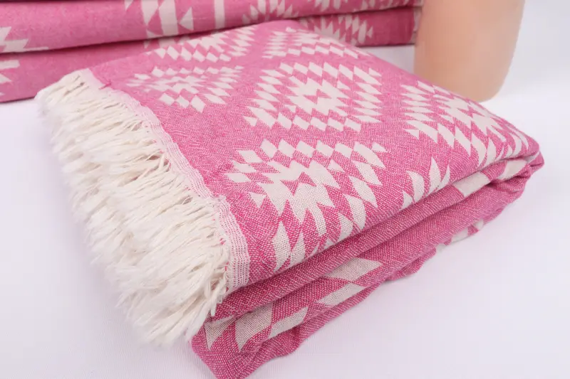 Bachelorette Party Gift, Turkish bath towel, 70x36 Cotton Kilim Towel, Spa Towel, Gym Towel, Housewarming Gift, Bridesmaid Gifts Personalized - 6