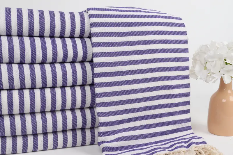 70x40 Cotton Striped Towel, Christmas Favors, Turkish Towel Beach, Bridesmaid Gift Towel, Monogram Towels, Travel towel, Personalized Towel Gift - 2