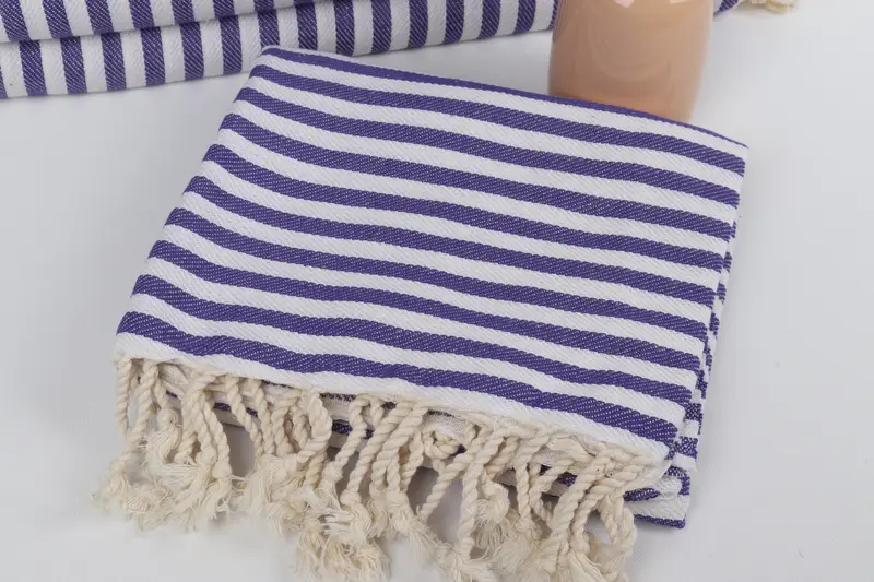 70x40 Cotton Striped Towel, Christmas Favors, Turkish Towel Beach, Bridesmaid Gift Towel, Monogram Towels, Travel towel, Personalized Towel Gift - 5