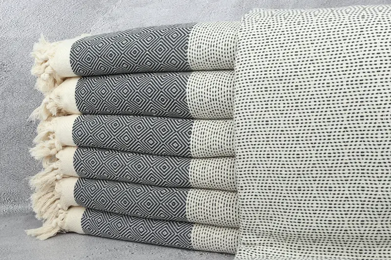 104x80 Cotton Diamond Towel, Decorative Blanket, Beach Wedding Favor, Wedding Gift, Bridesmaid Gifts, Turkish Blanket, Turkish Throw Blanket - 1