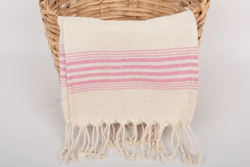 Monogram Kitchen Towel, Personalized Kitchen Towel, Xmas Gifts, Custom Hand Towel, House Warming Gift, Embroidery Towel, 36x18 Linen Striped Towel - 5