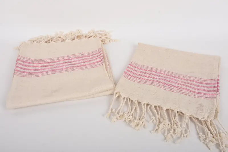 Monogram Kitchen Towel, Personalized Kitchen Towel, Xmas Gifts, Custom Hand Towel, House Warming Gift, Embroidery Towel, 36x18 Linen Striped Towel - 7