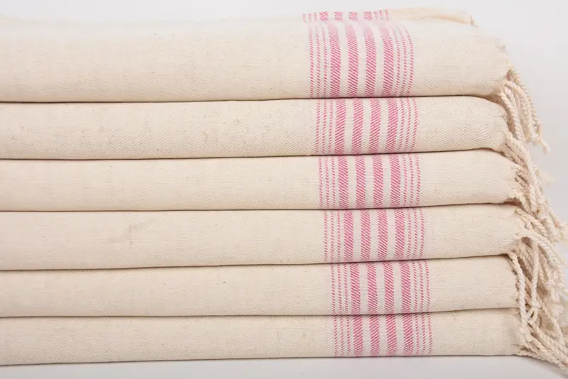 Monogram Kitchen Towel, Personalized Kitchen Towel, Xmas Gifts, Custom Hand Towel, House Warming Gift, Embroidery Towel, 36x18 Linen Striped Towel - 3