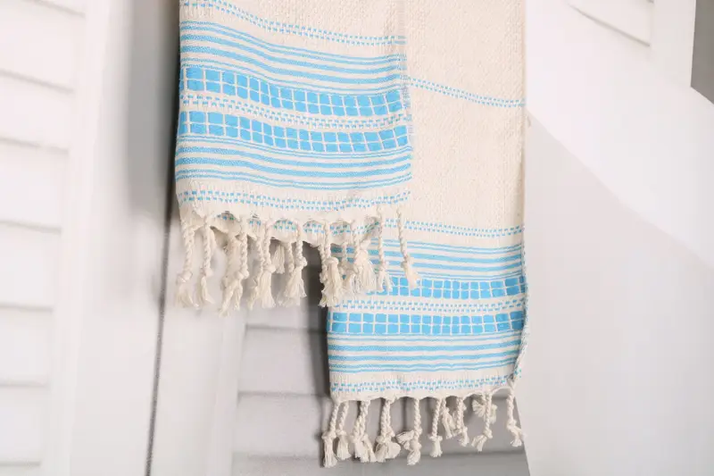Monogrammed Hand Towel, Wedding Day Gift For Bride, 40x20 Linen Striped Towel, Turkish Towel Hand Towel, Housewarming Gift, Personalized Dish Towel - 8