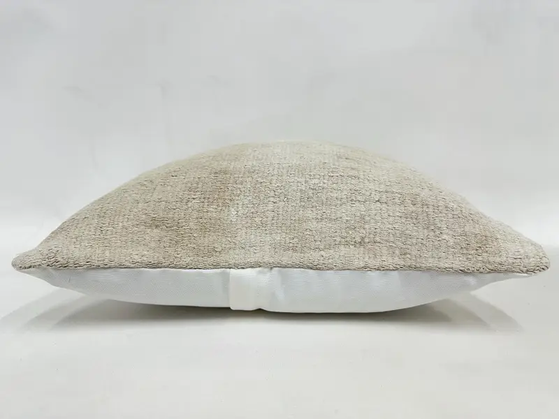 Neutral Pillow Case, 16x16 Beige Cushion Cover, Kilim Pillow, Gift Pillow, Retro Pillow Cover, Vintage Kilim Throw Pillow, Cushion Cover - 5