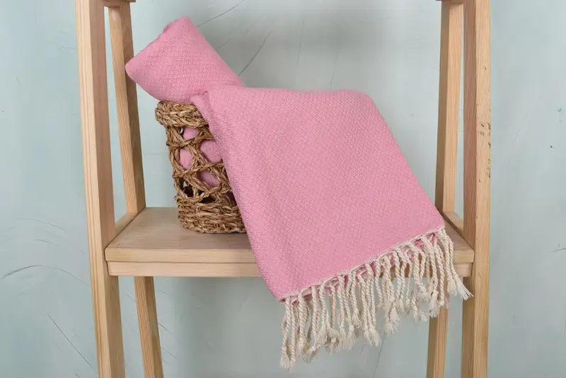 Bridesmaid Gifts Personalized, Fouta towel, Hammam Towel USA, Housewarming Gift, Peshtemal Towel, Custom Bath Towel, 64x38 Cotton Geometric Towel - 4