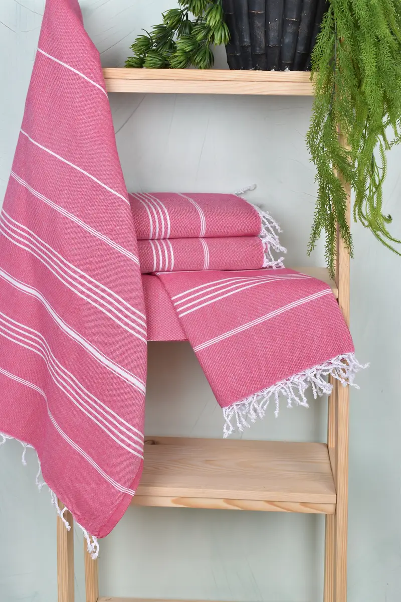 Bachelorette Favor, Gift For Him, Handwoven Turkish Towel, 70x40 Cotton Striped Towel, Turkish towel, Girls Weekend Getaways Gifts, Fouta towel - 6