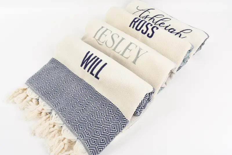 Travel Towel, Turkish Hand Towel, Custom Gifts, Turkish Towel Monogram, Turkish Tea Towel, Bathroom Towels, Summer Towel, Valentine Day Gift For Her - 3