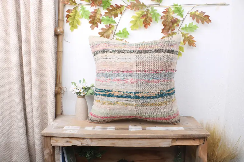 Pastel Pillow Sham, Gift Pillow, Home Decor Pillow, Pillow for Sofa, Outdoor Patio Pillow Case, Pillow Sham, 20x20 White Pillow Cover - 1
