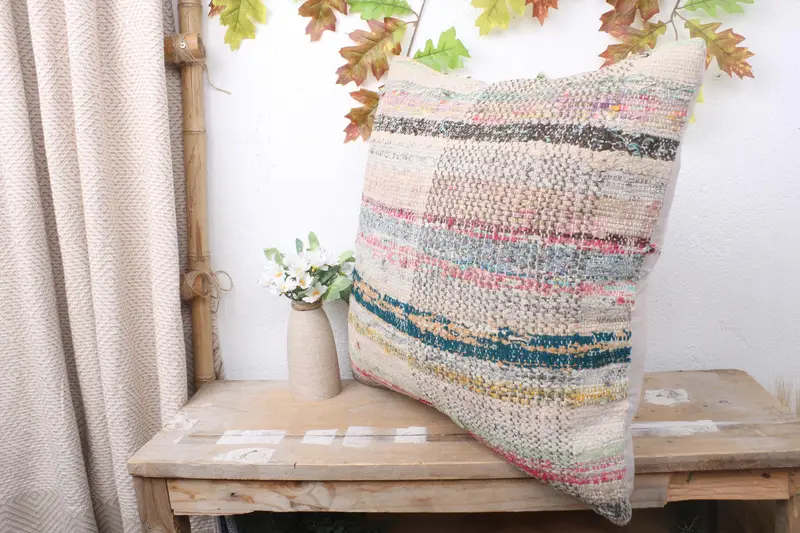 Pastel Pillow Sham, Gift Pillow, Home Decor Pillow, Pillow for Sofa, Outdoor Patio Pillow Case, Pillow Sham, 20x20 White Pillow Cover - 4