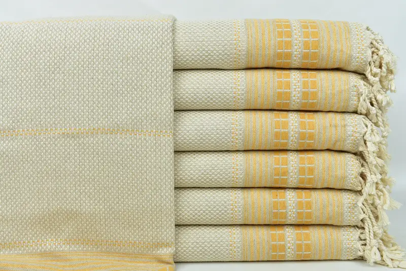 68x40 Linen Striped Towel, Turkish Towel Beach, Custom Wedding Gifts, Bachelorette Party Gifts, Engagement Gift, Valentines Day Gift For Her - 1