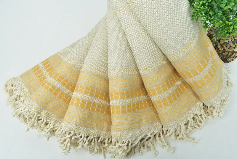 68x40 Linen Striped Towel, Turkish Towel Beach, Custom Wedding Gifts, Bachelorette Party Gifts, Engagement Gift, Valentines Day Gift For Her - 4