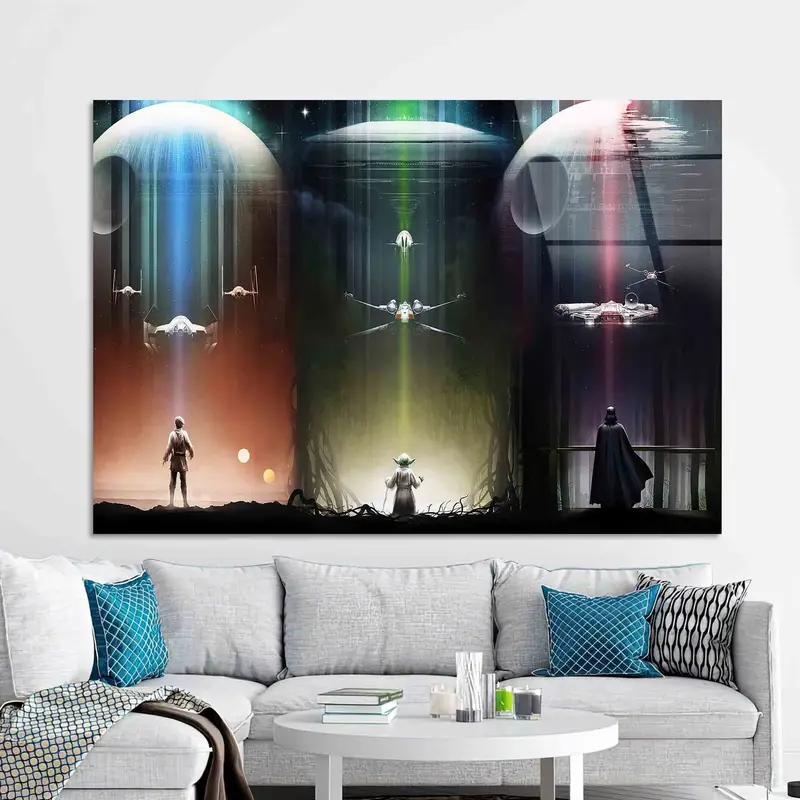 Stellar Canvas: ベストムービースペースワールドウォームアートプリント