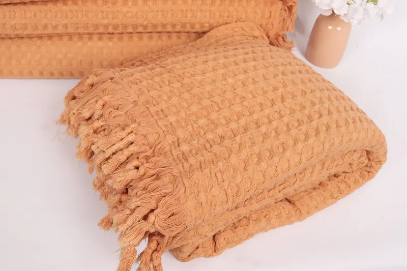 Erkek arkadaş için hediye, Sevgililer Günü Hediyesi, özel düğün hediyeleri, eve taşınma hediyesi, 104x80 pamuk waffle havlu, dekoratif battaniye - 4