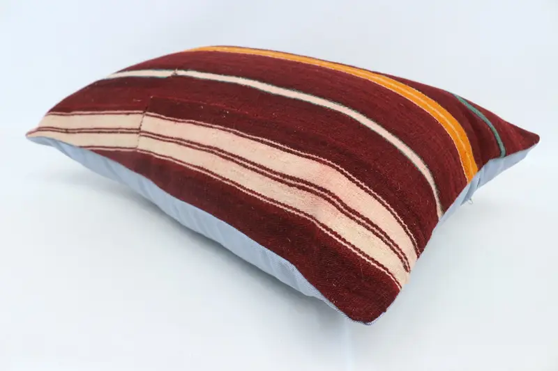 20x28 Red Pillow Sham, Vintage Kilim Throw Pillow, Cozy Throw Pillow Sham, Handmade Pillow Sham, Cushion, Boho Pillow, Vintage Pillow - 6