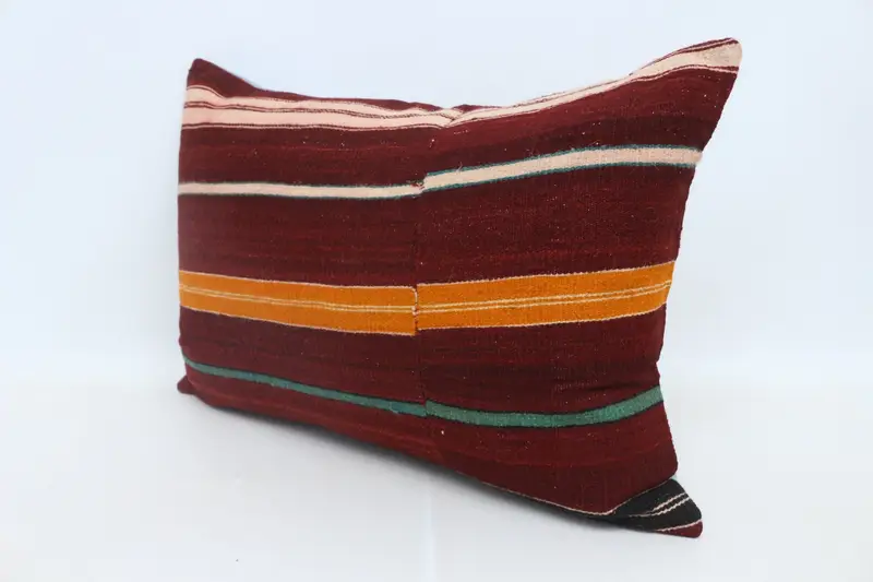 20x28 Red Pillow Sham, Vintage Kilim Throw Pillow, Cozy Throw Pillow Sham, Handmade Pillow Sham, Cushion, Boho Pillow, Vintage Pillow - 4