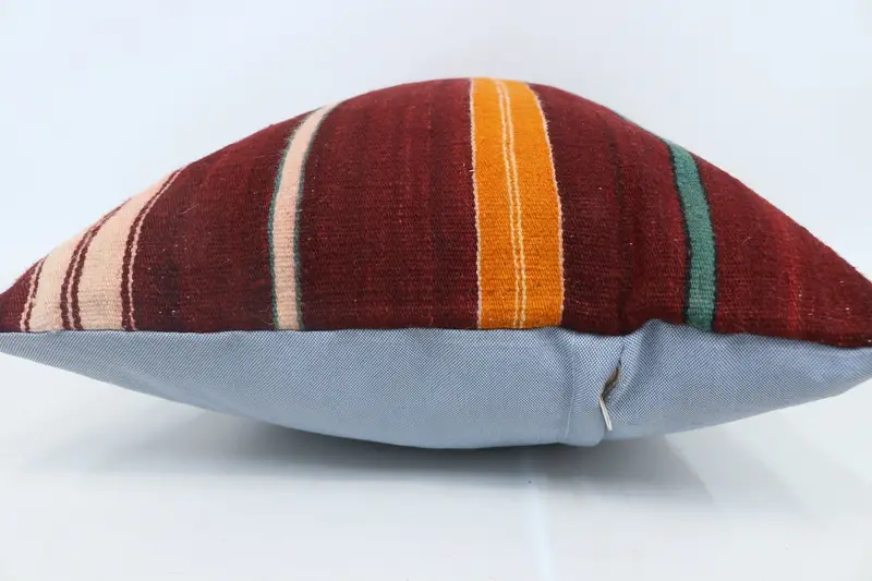 20x28 Red Pillow Sham, Vintage Kilim Throw Pillow, Cozy Throw Pillow Sham, Handmade Pillow Sham, Cushion, Boho Pillow, Vintage Pillow - 5