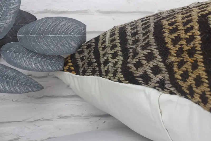 Christmas Pillow, Interior Designer Pillow, Pillow Sham, Throw Kilim Pillow, 28x28 Beige Pillow Case, Antique Pillows, Vintage Pillow Cover - 8
