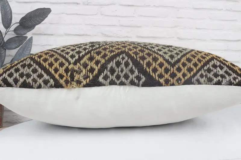 Christmas Pillow, Interior Designer Pillow, Pillow Sham, Throw Kilim Pillow, 28x28 Beige Pillow Case, Antique Pillows, Vintage Pillow Cover - 6