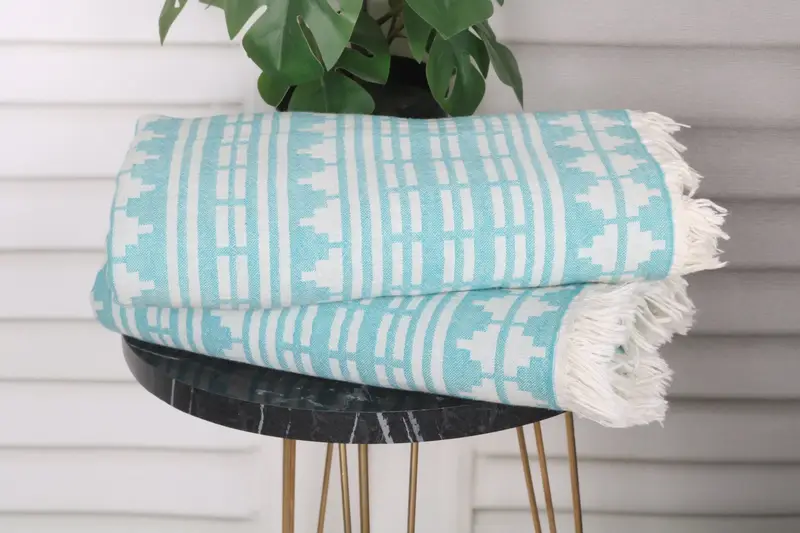 Bachelor Party Favors, Baby Boy Gift, Custom Towel, 70x40 Linen Kilim Design Towel, Turkish towel, Unique Wedding Gift, Bachelorette Party Gift - 4