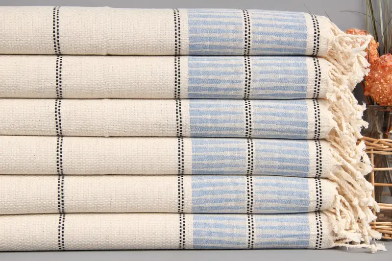 Turkish Hand Towel, Bridal Shower Gifts, Personalized Hand Towel, Summer Gift, Monogrammed Hand Towel, 40x20 Linen Striped Towel, Housewarming Gift - 2