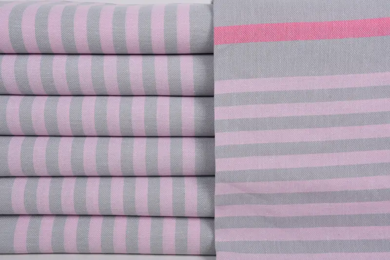 Home Decor Gifts, Holiday Towel, Personalized Gifts, 70x40 Cotton Striped Towel, Custom Towel Beach, Turkish hand towel, Boyfriend Christmas Gift - 1
