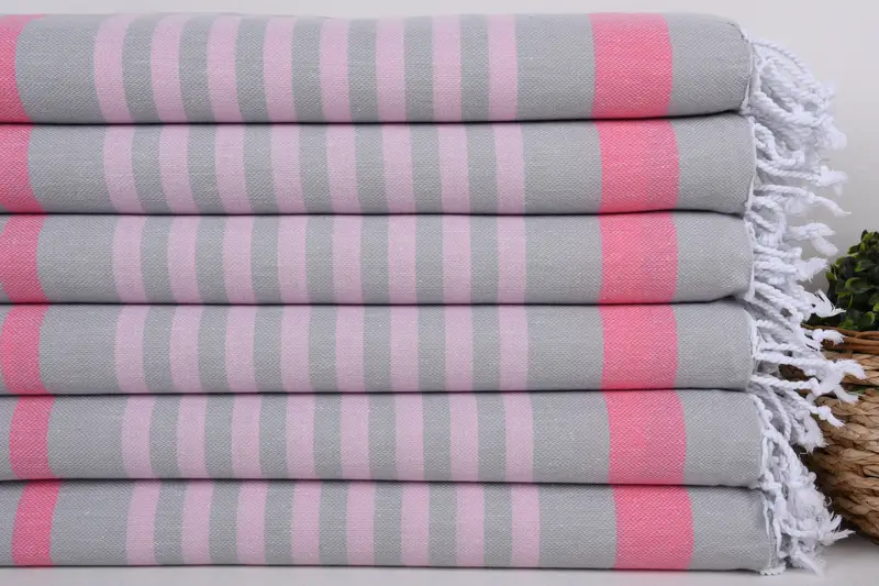 Home Decor Gifts, Holiday Towel, Personalized Gifts, 70x40 Cotton Striped Towel, Custom Towel Beach, Turkish hand towel, Boyfriend Christmas Gift - 2