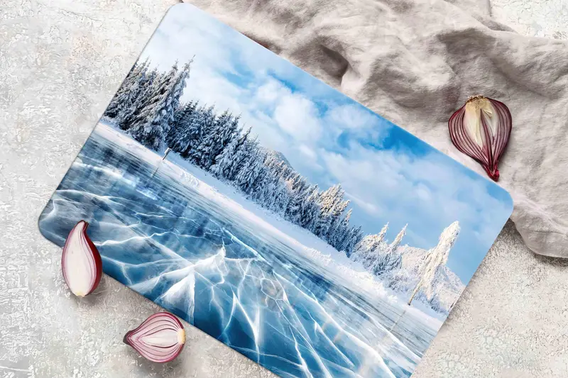 Forest View ガラスまな板 強化 滑り止め キッチンの必需品