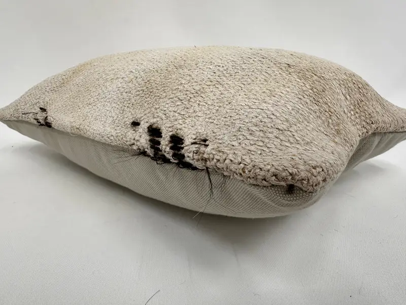 Handmade Kilim Cushion, Bench Cushion Cover, 12x20 White Pillow, Turkish Kilim Pillow, Cushion Case, Interior Designer Pillow - 6