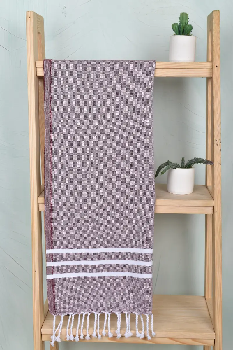 Turkish Hand Towel, Wedding Hand Made Gift, 40x24 Cotton Striped Towel, Bridesmaid Gifts, Monogram Tea Towel, Custom Hand Towel, Bachelorette Towel - 8