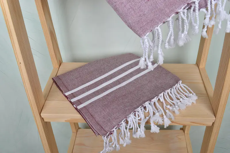 Turkish Hand Towel, Wedding Hand Made Gift, 40x24 Cotton Striped Towel, Bridesmaid Gifts, Monogram Tea Towel, Custom Hand Towel, Bachelorette Towel - 5