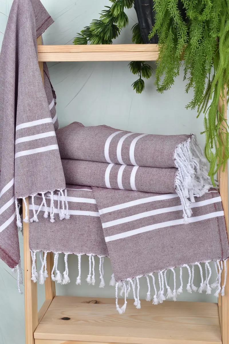 Turkish Hand Towel, Wedding Hand Made Gift, 40x24 Cotton Striped Towel, Bridesmaid Gifts, Monogram Tea Towel, Custom Hand Towel, Bachelorette Towel - 6