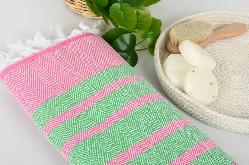 Turkish Towel Beach Towel, Valentines Day Gift Idea, 68x36 Cotton Chevron Towel, Absorbent towel, Gym Towel, Travel towel, Bachelorette Party Favors - 6